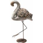 Reduzierte Beige 59 cm Flamingo-Gartenfiguren aus Kunststein 