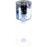 Silberne 9 cm DRAGIMEX Windlichter aus Glas 