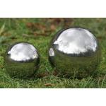 Silberne Moderne Boltze Gartenkugeln aus Edelstahl 