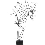 51 cm KARE DESIGN Skulpturen & Dekofiguren mit Pferdemotiv aus Porzellan 
