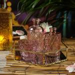 Reduzierte Rosa Teelichthalter aus Glas 