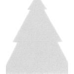 Weiße Primaflor Mini Weihnachtsbäume & Tisch Weihnachtsbäume mit Baummotiv aus Porzellan 