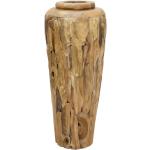 Reduzierte Rustikale 100 cm Vasen & Blumenvasen 100 cm aus Massivholz 