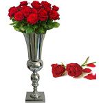 Silberne 50 cm Vasen & Blumenvasen 50 cm 