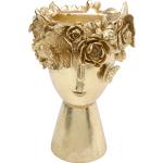 Goldene 20 cm KARE DESIGN Vasen & Blumenvasen 20 cm aus Kunststein 