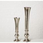 Silberne 46 cm Bodenvasen & Vasen für Pampasgras aus Aluminium 