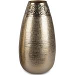 Deko Vase rund Ranke oval ca. 17x32 cm antik-gold aus Aluminium…