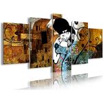Moderne Gustav Klimt Kunstdrucke XXL 100x200 5-teilig 