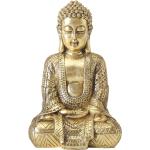 Goldene Asiatische 32 cm Boltze Buddha Figuren aus Kunststoff 
