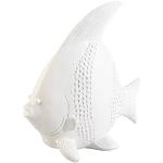 Weiße Maritime Mica Decorations Tierfiguren mit Tiermotiv aus Kunststein 