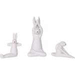 Reduzierte Weiße 14 cm Beliani Tierfiguren aus Keramik 3-teilig 