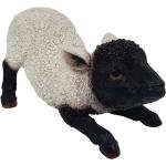 Beige 14 cm Deko-Schafe aus Kunststein 
