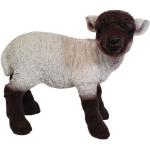 Beige 30 cm Deko-Schafe aus Kunststein wetterfest 