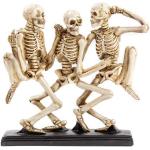 Dekofigur tanzende Skelette, Halloween, lustiges Skelett, Party Skelett H 26cm