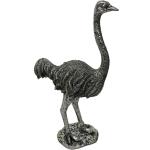 Silberne Moderne 52 cm Tierfiguren mit Tiermotiv aus Porzellan 