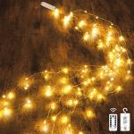 Reduzierte Lichterketten Innen mit Weihnachts-Motiv aus Kupfer mit Timer 