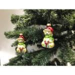 Grüne Lafiora Christbaumkugeln & Weihnachtsbaumkugeln aus Glas 4-teilig 