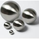 Silberne Schwimmkugeln matt aus Edelstahl 5-teilig 