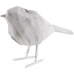 Reduzierte Weiße 24 cm Tierfiguren mit Tiermotiv aus Kunststein 