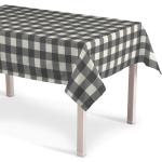 Graue Karo Dekoria Rechteckige Tischdecken aus Textil 