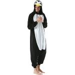 Schwarze Pinguin-Kostüme aus Fleece für Damen Größe M 