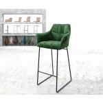 Reduzierte Moderne DELIFE Yulo-Flex Schalenstühle & Schalensessel pulverbeschichtet aus Samt mit Armlehne Breite 50-100cm, Höhe 100-150cm, Tiefe 0-50cm 