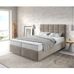 Beige Moderne DELIFE Dream-Fine Betten mit Matratze 140x200 
