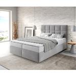 Graue Moderne DELIFE Dream-Fine Betten mit Matratze 140x200 