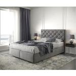 Reduzierte Taupefarbene Gesteppte Moderne DeLife Dream-Great Betten mit Matratze 140x200 