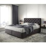 Reduzierte Schwarze Gesteppte Moderne DeLife Dream-Great Betten mit Matratze 160x200 
