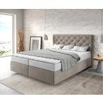 Reduzierte Beige Gesteppte Moderne DeLife Dream-Great Betten mit Matratze 160x200 