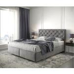 Taupefarbene Gesteppte Moderne DELIFE Dream-Great Betten mit Matratze 160x200 
