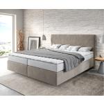Beige Moderne DELIFE Dream-Well Betten mit Matratze 180x200 mit Härtegrad 3 
