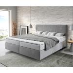 Graue DELIFE Dream-Well Betten mit Matratze aus Kunststoff 180x200 mit Härtegrad 2 