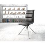 Reduzierte Schwarze DeLife Xantus Designer Stühle aus Leder Breite 0-50cm, Höhe 50-100cm, Tiefe 50-100cm 
