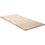 Reduzierte Hellbraune DELIFE Live-Edge Tischplatten aus Massivholz Breite 150-200cm, Höhe 0-50cm, Tiefe 50-100cm 