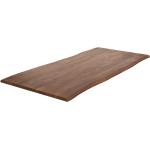Reduzierte Hellbraune DeLife Live-Edge Tischplatten matt aus Massivholz Breite 150-200cm, Höhe 0-50cm, Tiefe 50-100cm 
