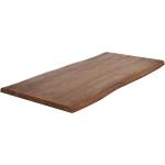 Reduzierte Hellbraune DeLife Live-Edge Tischplatten matt aus Massivholz Breite 150-200cm, Höhe 0-50cm, Tiefe 50-100cm 