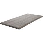 Reduzierte Dunkelgraue DeLife Live-Edge Tischplatten aus Massivholz Breite 150-200cm, Höhe 0-50cm, Tiefe 50-100cm 