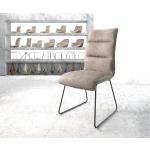 Reduzierte Taupefarbene Vintage DeLife Xantus Designer Stühle aus Polyester Breite 0-50cm, Höhe 50-100cm, Tiefe 50-100cm 