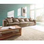 Reduzierte Braune Moderne DeLife Big Sofas & XXL Sofas strukturiert aus Baumwolle mit Kissen Breite 300-350cm, Höhe 50-100cm, Tiefe 100-150cm 