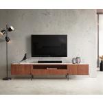Reduzierte Minimalistische DeLife TV-Lowboards & Fernsehtische aus Massivholz Breite 200-250cm, Höhe 0-50cm, Tiefe 0-50cm 