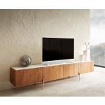 Minimalistische DELIFE TV-Lowboards & Fernsehtische aus Massivholz Breite 200-250cm, Höhe 0-50cm, Tiefe 0-50cm 