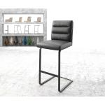 Schwarze DELIFE Pela-Flex Esszimmerstühle & Küchenstühle aus Leder Breite 100-150cm, Höhe 100-150cm, Tiefe 0-50cm 