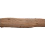 Reduzierte Hellbraune DeLife Live-Edge Gartenmöbel Holz aus Massivholz Breite 150-200cm, Höhe 0-50cm, Tiefe 0-50cm 
