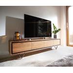 Silberne Minimalistische DELIFE Stonegrace TV-Lowboards & Fernsehtische aus Holz Tiefe 200-250cm 
