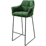 Grüne DELIFE Yulo-Flex Barhocker & Barstühle aus Samt Breite 100-150cm, Höhe 100-150cm, Tiefe 0-50cm 