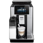 Silberne DeLonghi ECAM Kaffeevollautomaten mit Kaffeemühle 