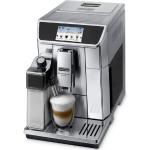 Silberne DeLonghi ECAM Kaffeevollautomaten mit Milchtank 