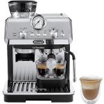 Schwarze Minimalistische DeLonghi Espressomaschinen mit Kaffee-Motiv aus Edelstahl 